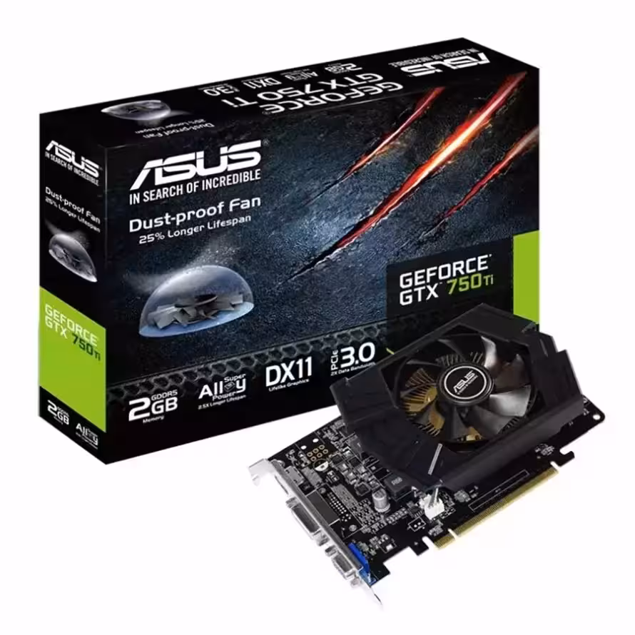کارت گرافیک ایسوس GTX 750 Ti PH 2GB