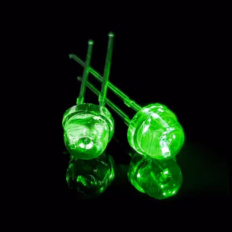 ال ای دی LED کلاهی سبز 5mm