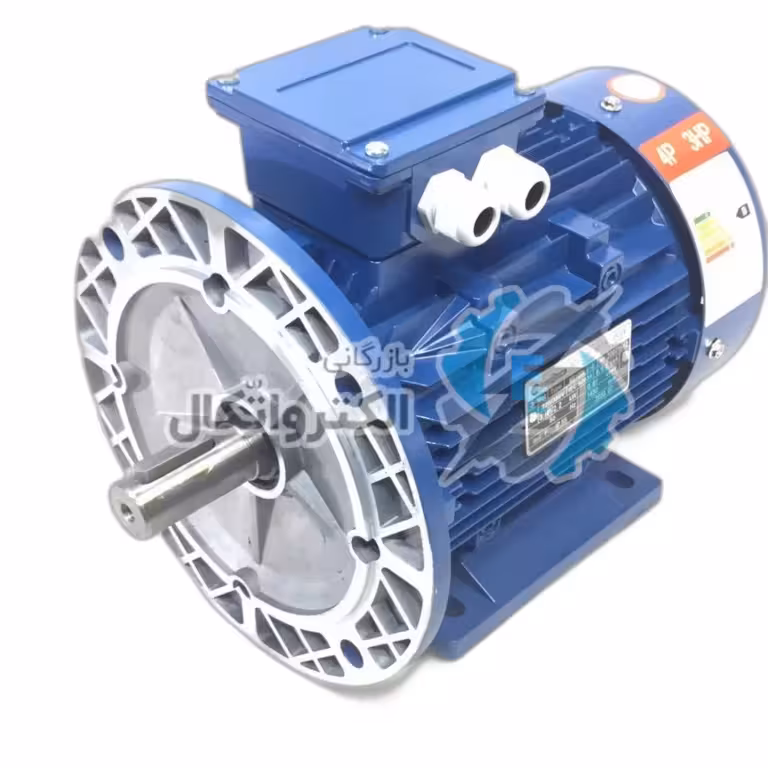 الکتروموتور 2.2 کیلووات (3 اسب) 1450 دور تحت لیسانس INDUCTION (ترمینال بالا) فلنجدار B35