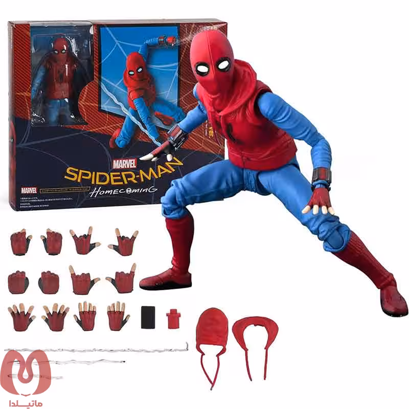 اکشن فیگور اسپایدرمن مدل SPIDERMAN Homecoming برند بندای