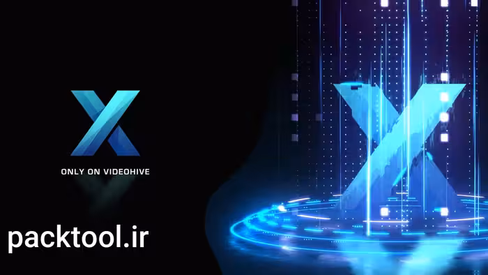 دانلود پروژه آماده قالب ظاهری لوگو با جلوه گلیچ افتر افکت Glitch Technology Logo Reveal - پک تول