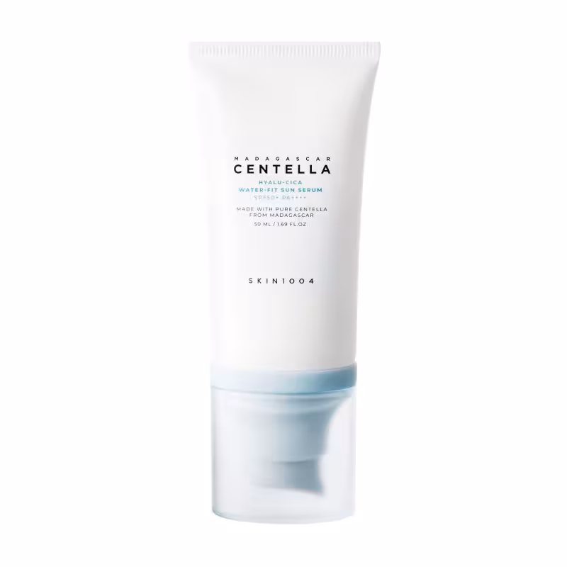 ضد آفتاب سنتلا اسکین 1004 skin هیالو سیکا اصلSkin 1004 Madagascar Centella Hyalu Cica Water Fit Sun Serum