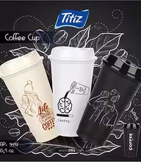 لیوان کافه پلاستیکی مدل Coffee Cup با حجم 473ml برند تیتیز پلاستیک ترکیه در 3 طرح مختلف _ شناسه کالا : AP_9497