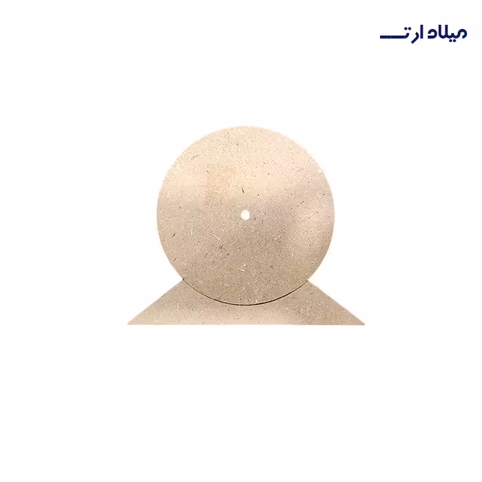 بیس MDF ساعت رومیزی پایه هلال بزرگ قطر 20 سانت