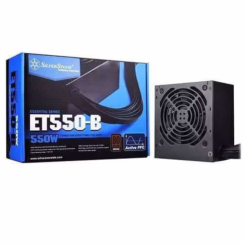منبع تغذیه کامپیوتر سیلوراستون مدل Essential SST-ET550-B