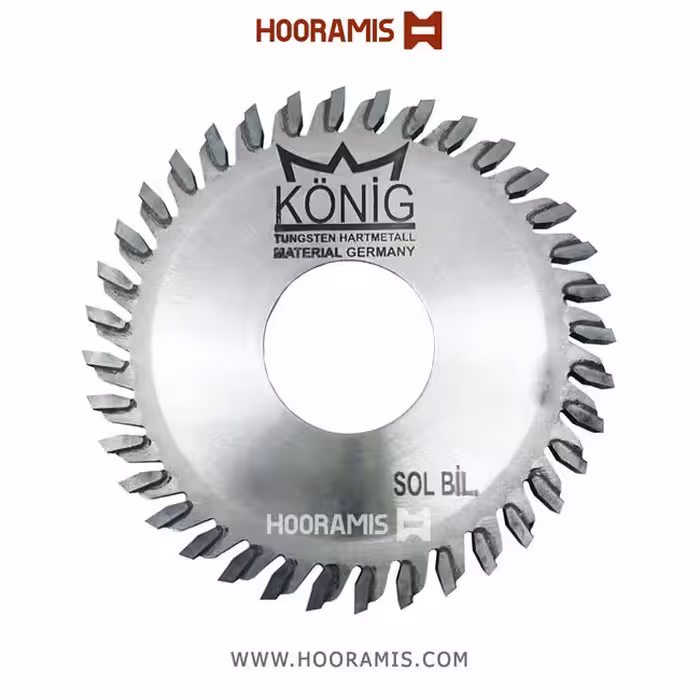 تیغ اره الماسه کوچک سمت چپ جهت برش زهوارآلومینیوم و uPVC برند Konig ترکیه به ابعاد 32*2.1*103- Z24