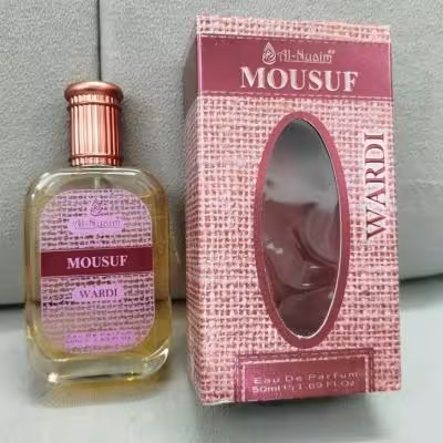 عطر ادکلن موصوف صورتی عطر موصوف وردی 50 میل برند النعیم