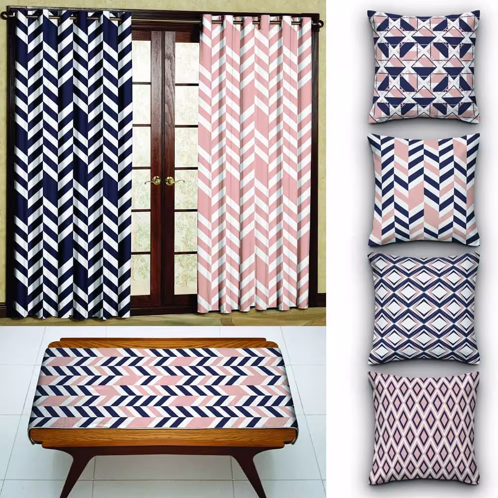 کاور کوسن کد 391 (سرمه ای صورتی)