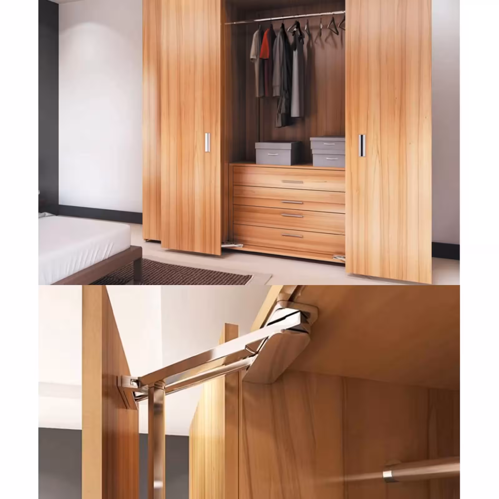 مکانیزم درب اتوبوسی چوبی روکار سوئیول فانتونی K031 و K032