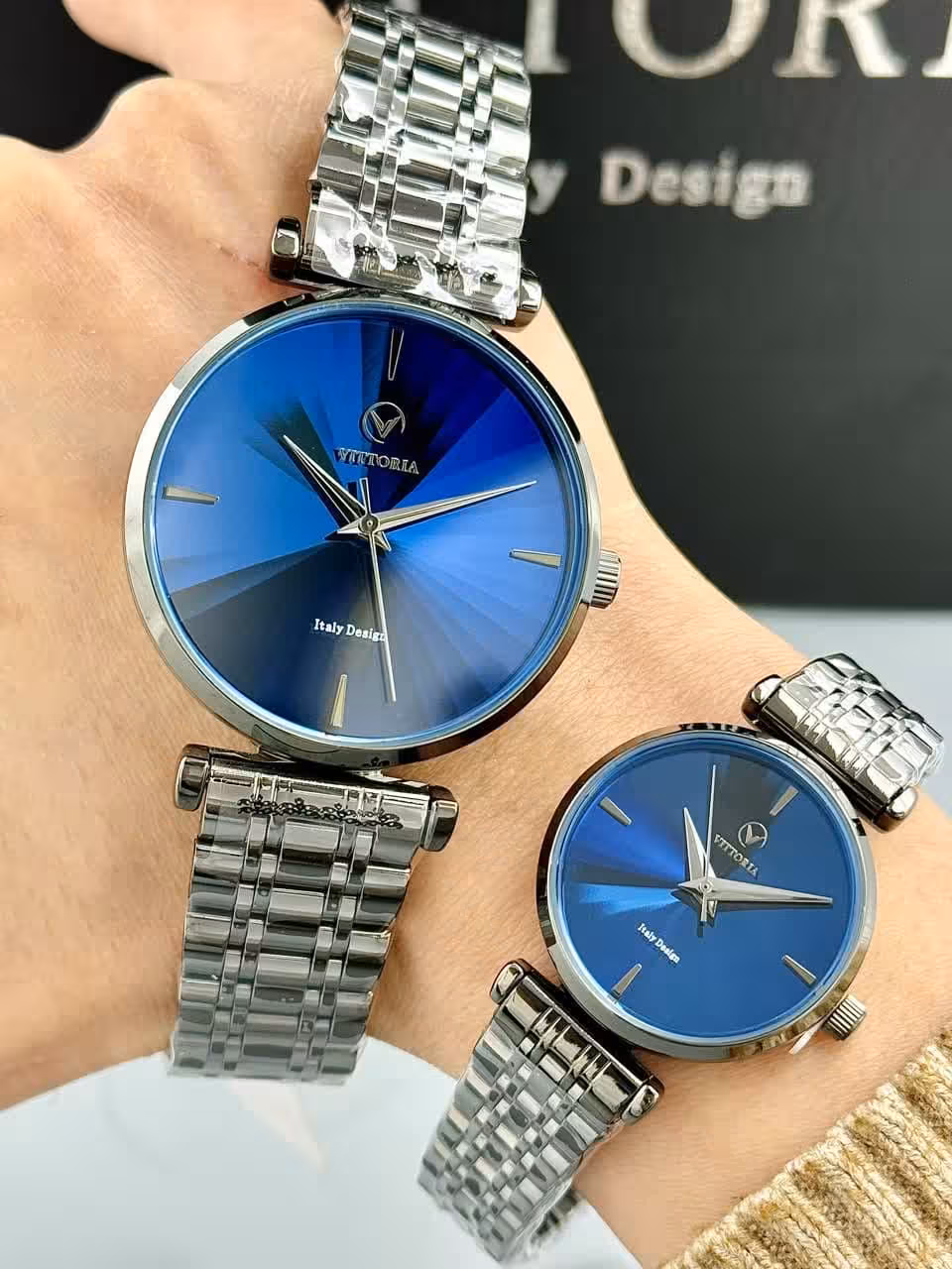 ساعت اورجینال ست ویتوریا مدل VITTORIA VT3462G VT3462L GRB