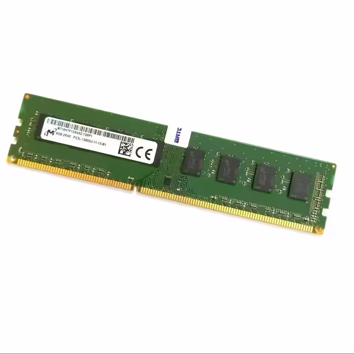 رم کامپیوتر DDR3L دو کاناله 1600 مگاهرتز CL11 میکرون مدل 12800U ظرفیت 8 گیگابایت