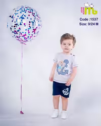 تیشرت شلوارک خرس ولنگر مهتا کد 1537