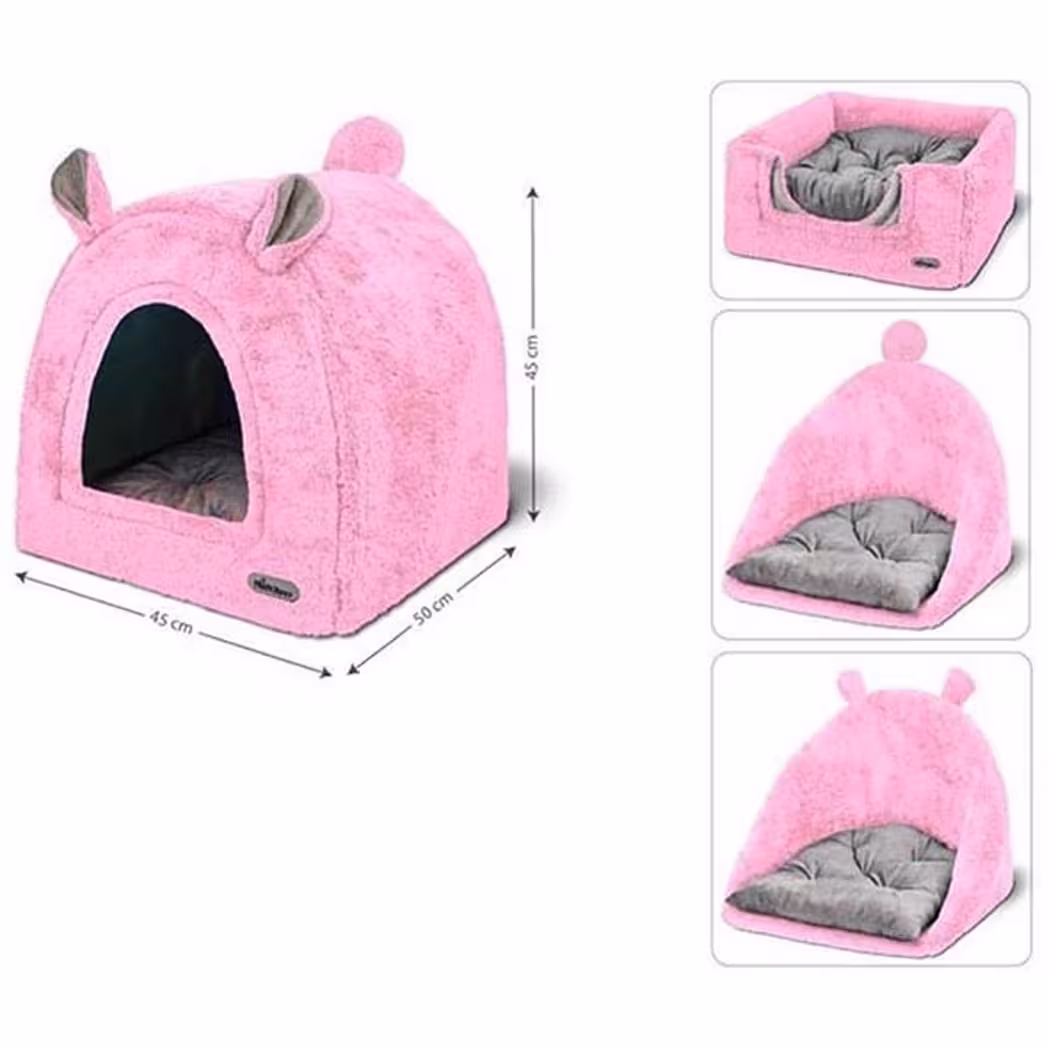 لانه خرسی 4 کاره نیناپت صورتی 45*50*45