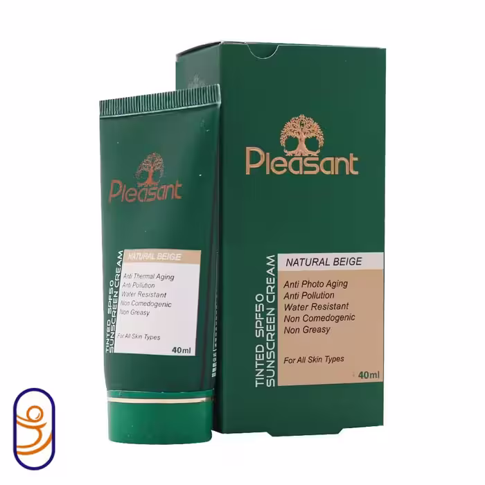 کرم‌ ضدآفتاب رنگی بژ روشن SPF 50 شماره 1 انواع پوست پلزنت