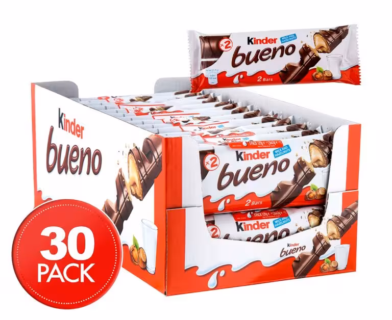 شکلات کیندر بوینو باکس 30 عددی | Kinder Bueno