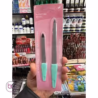 سوهان ناخن دو قلو و دو طرفه فلزی دسته پلاستیکی