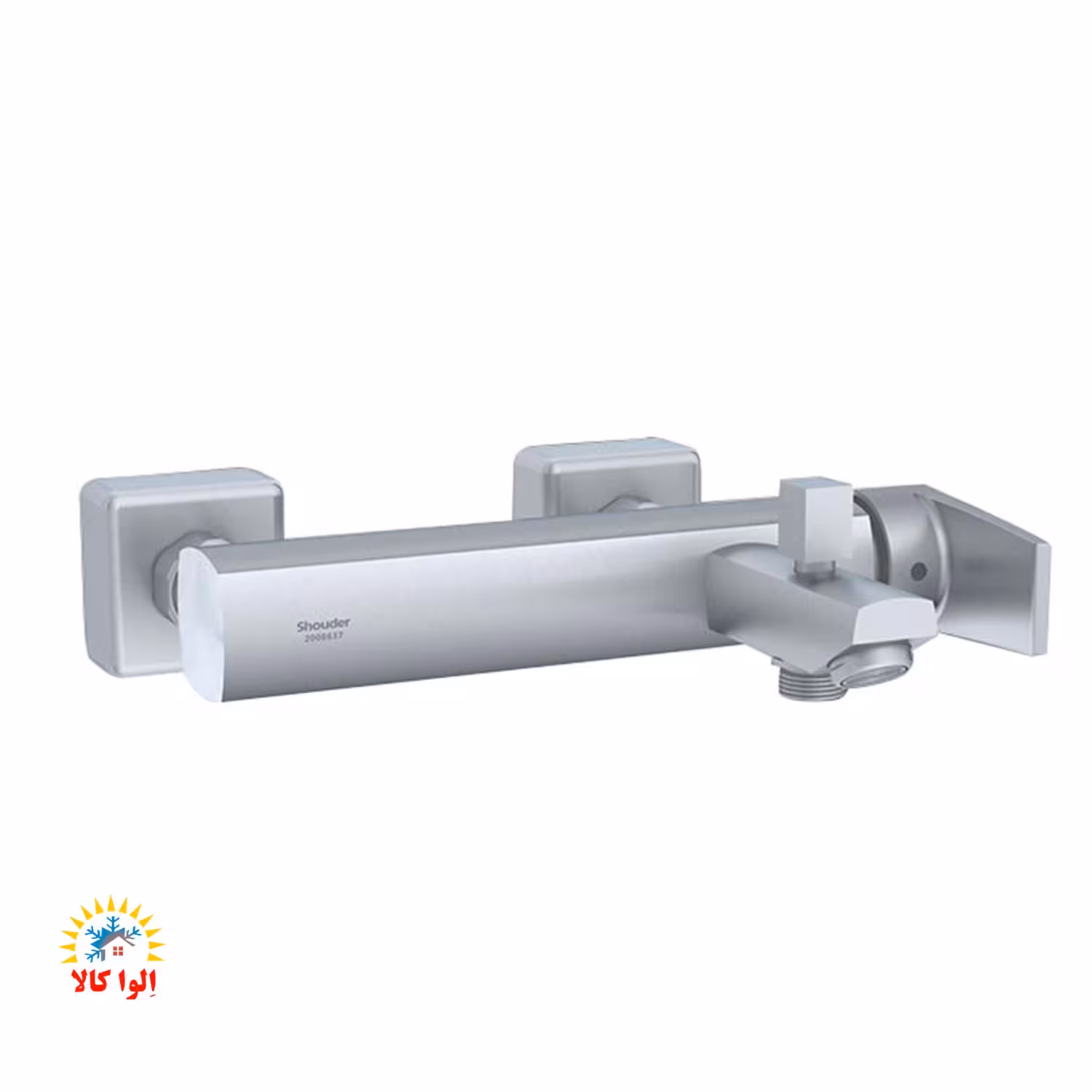 شیر حمام شودر مدل یونیک کروم مات