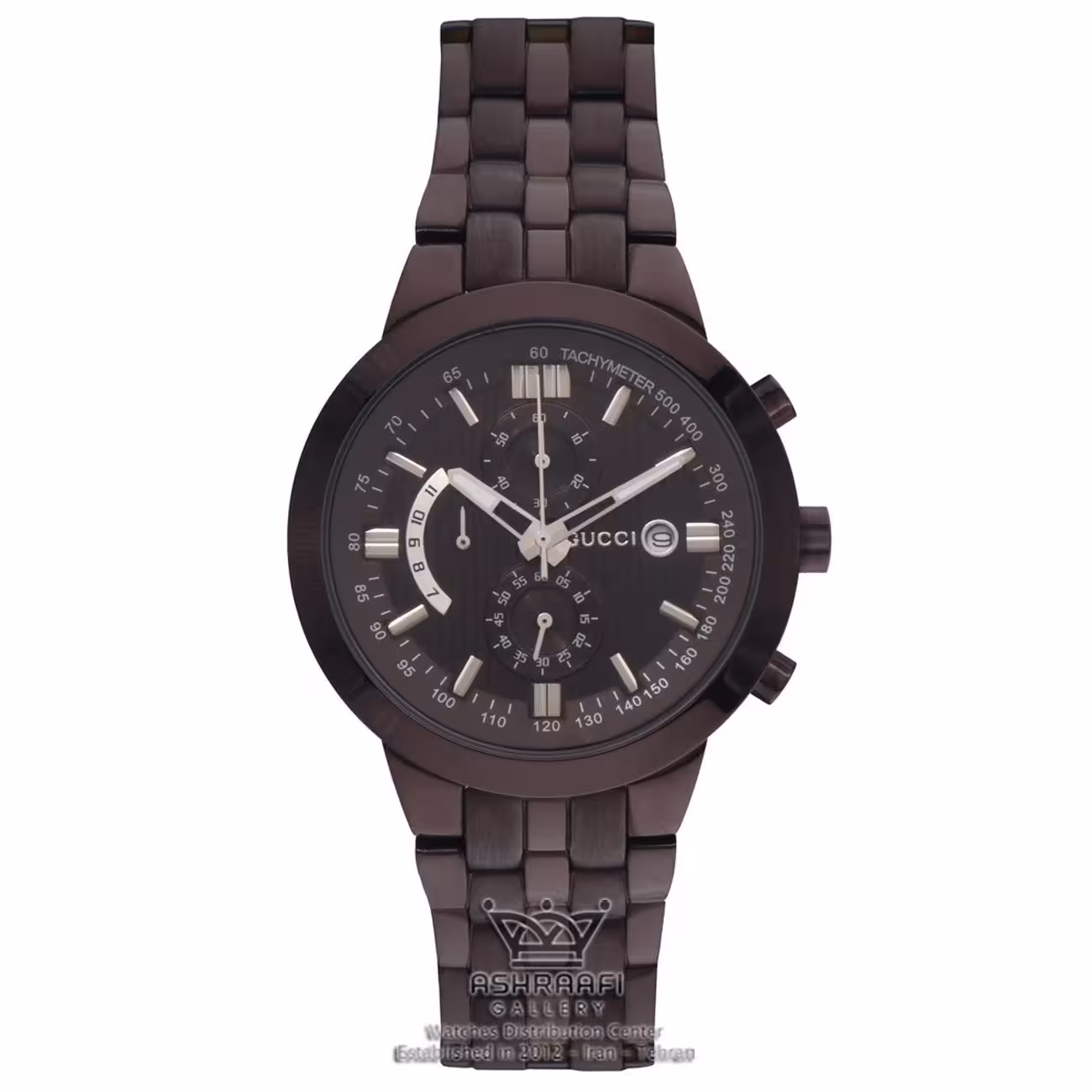 ساعت گوچی مردانه قهوه‌ای Gucci 702G