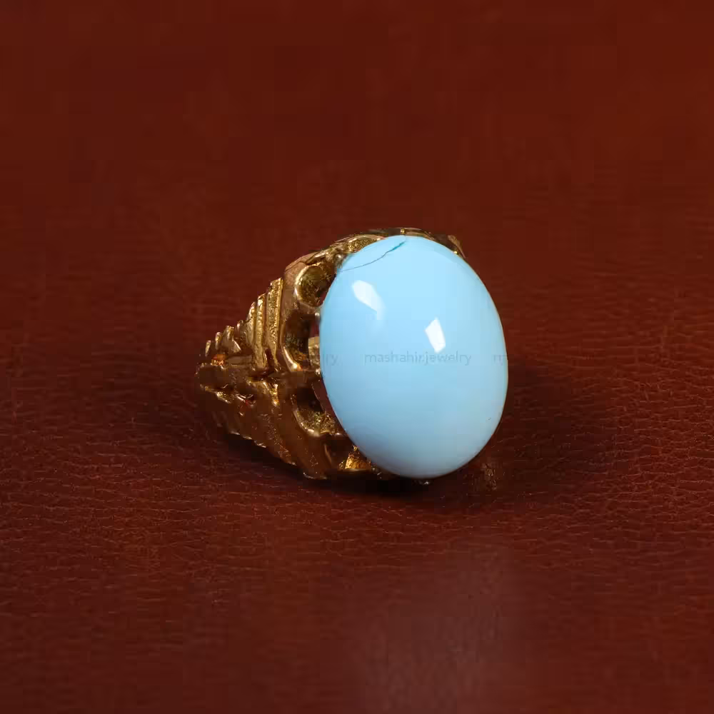 نگین فیروزه عجمی کد 29851 - جواهری مشاهیر