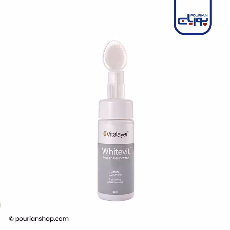 فوم شستشوی صورت ویتالایر وایت ویت مناسب پوست های کدر و مستعد لک 150میل