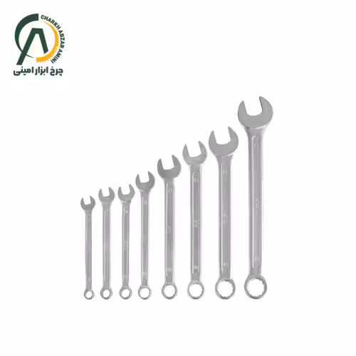 مجموعه 8 عددی آچار یکسر تخت یکسر رینگ آتا مدل BX800