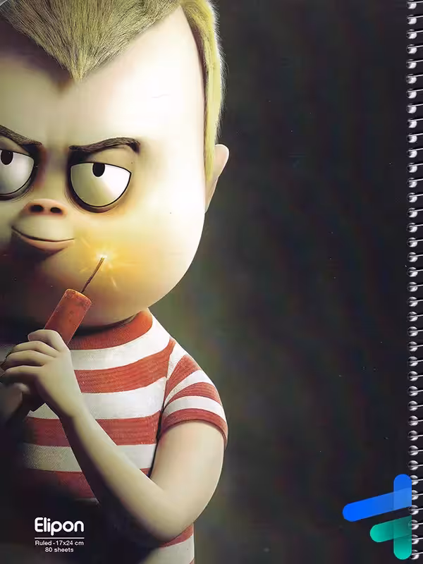 دفتر مشق 80 برگ کد 2322350 الیپون