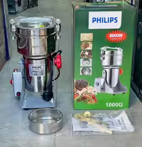 آسیاب صنعتی فیلیپس مدل PH-2025 ظرفیت 1000 گرم قدرت 8000 وات تیغه طلایی