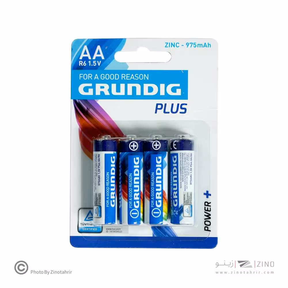 باتری قلمی کارت پلاس4عددی گروندیک 975میلی آمپر کد505