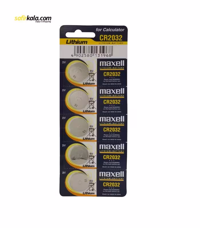 باتری سکه ای مکسل مدل CR2032 بسته 5 عددی