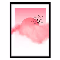 قیمت و خرید تابلو دکوراتیو مدل نقاشی آبرنگ آسمان کد 0798