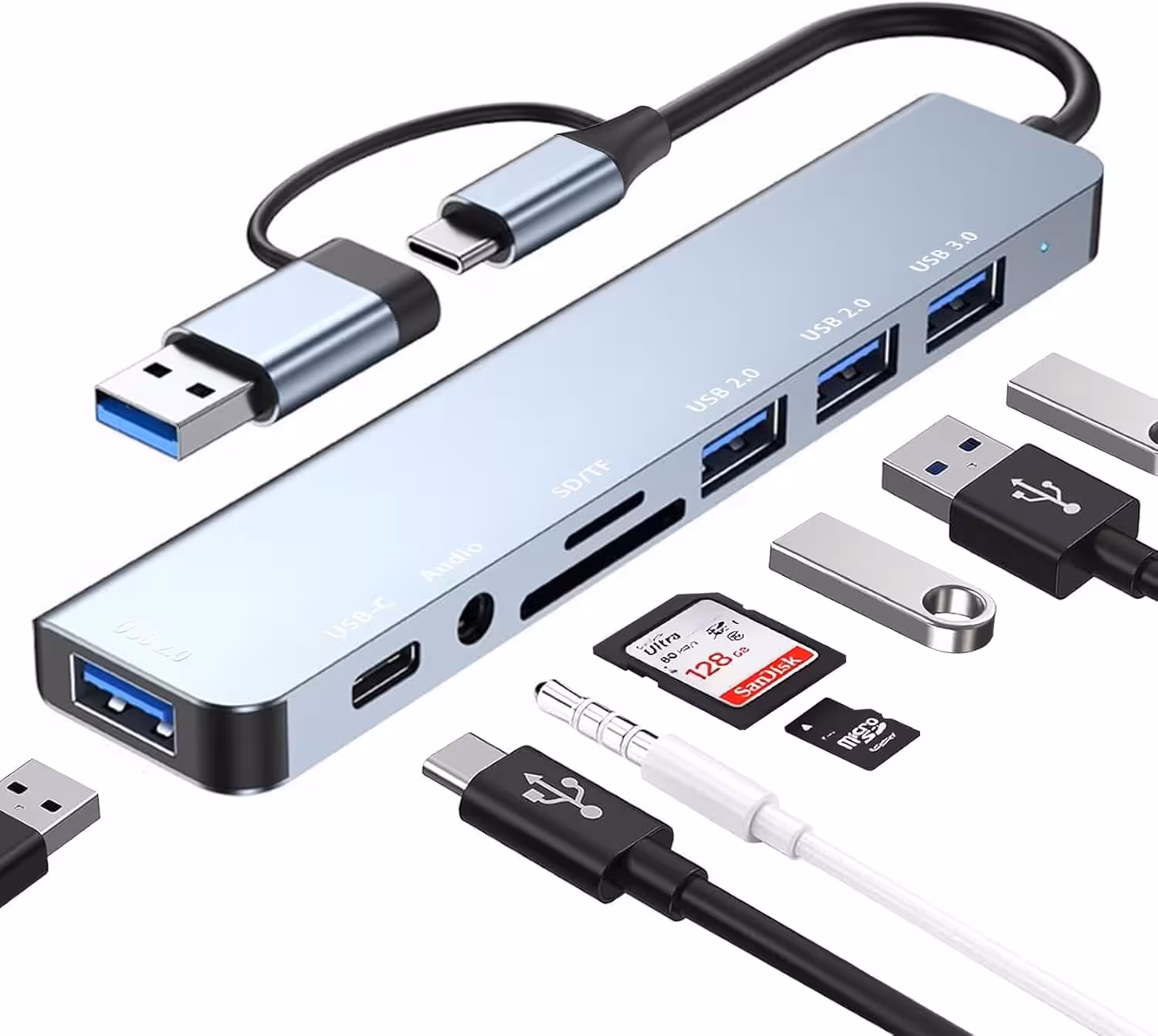 هاب USB 8 در 1 Type-C Avigers