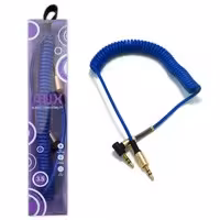 کابل AUX فنری 2 متری یک سر ال دو خط Y-10 پک طلقی بنفش