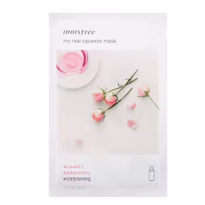 ماسک ورقه ای گل رز اینسفری کره ای | Innisfree Rose Energy Mask