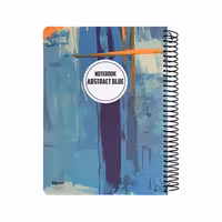 دفتر 150 برگ رحلی سیمی جلد سخت الیپون طرح 2