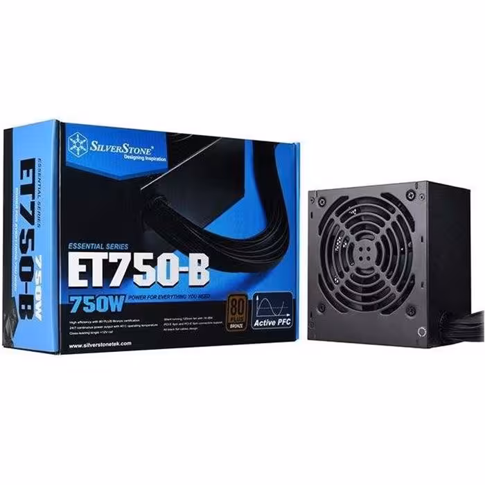 منبع تغذیه کامپیوتر سیلوراستون مدل Essential SST-ET750-B