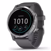 ساعت ورزشی گارمین مدل VivoActive 4 Shadow Gray with Silver Hardware