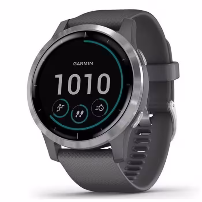 ساعت ورزشی گارمین مدل VivoActive 4 Shadow Gray with Silver Hardware