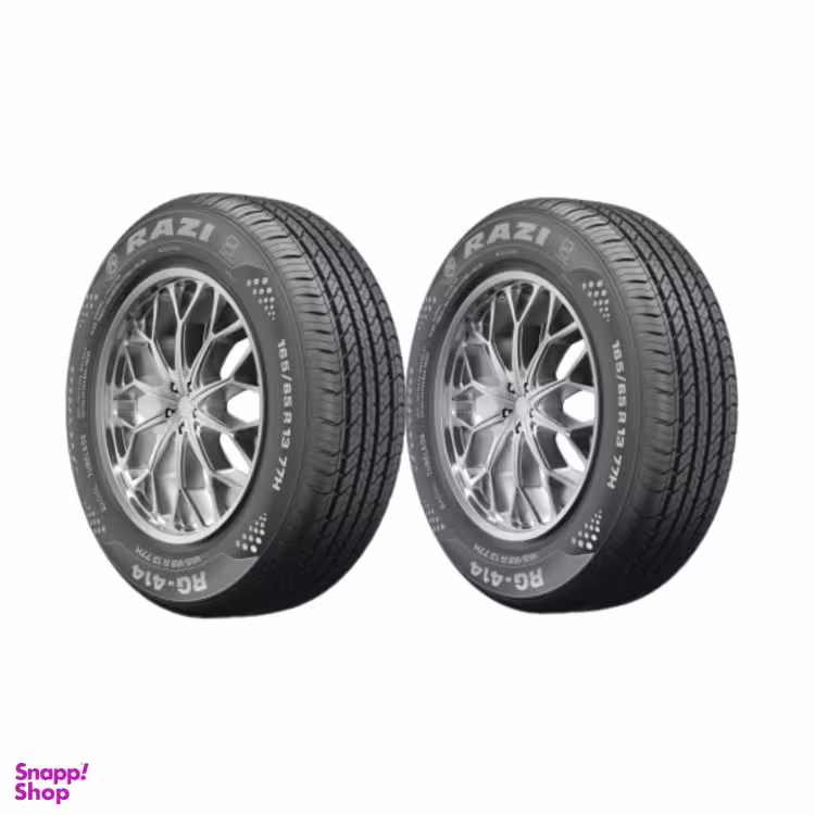 لاستیک خودرو رازی مدل RG414 سایز 165/65/13 - 2 حلقه