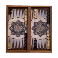 تخته نرد و شطرنج چاپی طرح خاتم کد T137