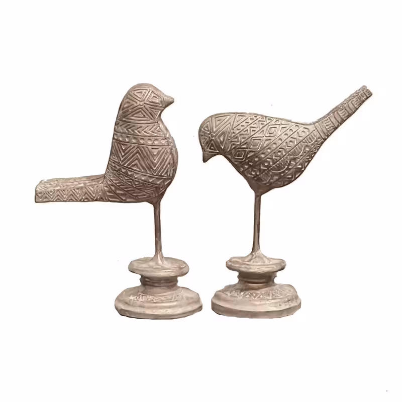 مجسمه مدل مرغ آمین  مجموعه 2 عددی