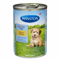 کنسرو توله سگ طعم مرغ برند winston وینستون 400 گرمی