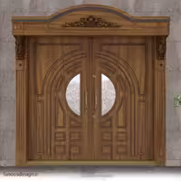 درب ضد سرقت ورودی لابی چوبی کد 1292