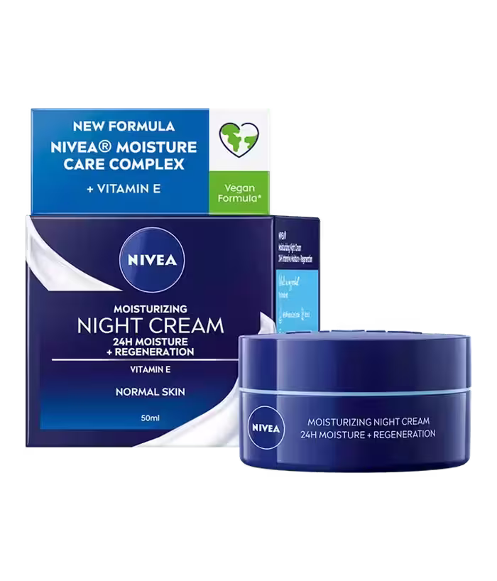 کرم مرطوب کننده شب پوست نرمال نیوآ Nivea