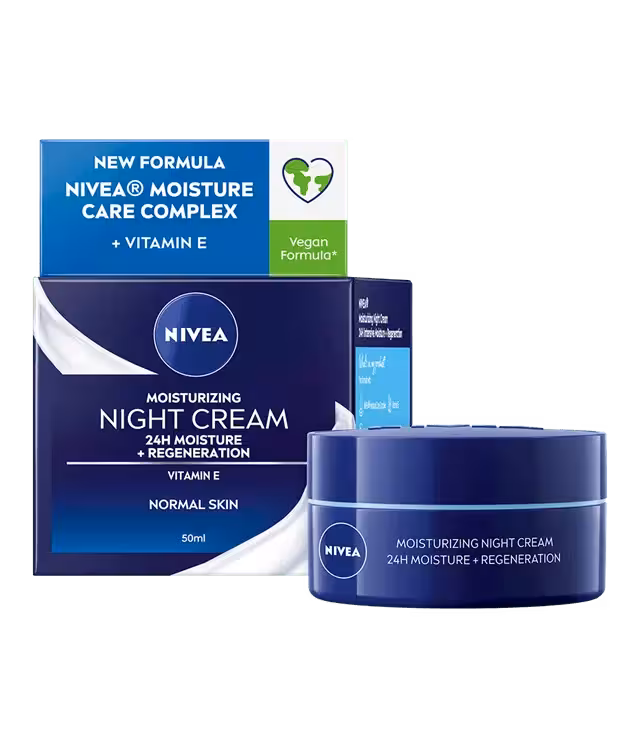 کرم مرطوب کننده شب پوست نرمال نیوآ Nivea