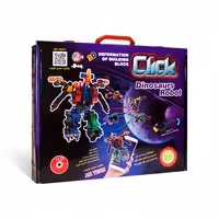 بازی فکری و ساختنی دایناسورها و روبات پرنده کلیک 144 قطعه