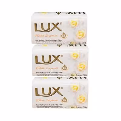صابون لوکس LUX رایحه گل سفید بسته 6 عددی