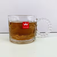 لیوان یوجینگ مدل دسته مروارید پولکی کد 58063 بسته 6 عددی