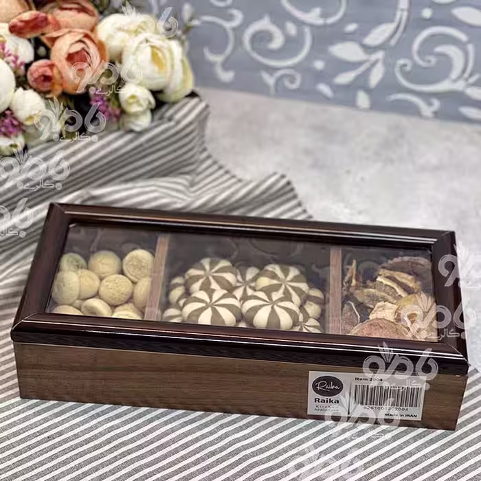 تیبگ چوبی 3خانه مستطیل 14*32