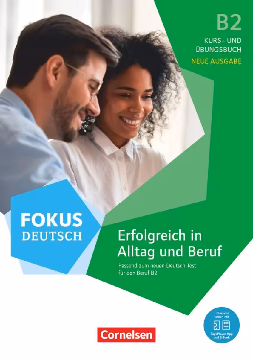 کتاب آلمانی Fokus Deutsch B2 (kurs und ubungsbuch) Erfolgreich in Alltag und Beruf