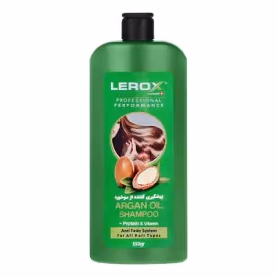 شامپو پروتئینه موی سر روغن آرگان لروکس حجم 550 میلی لیتر